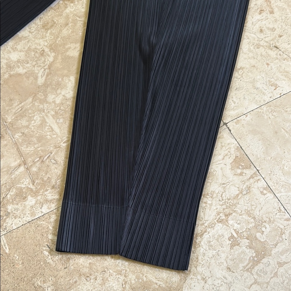 Issey Miyake Black Ankle Cropped Pants - Picture 11 of 13